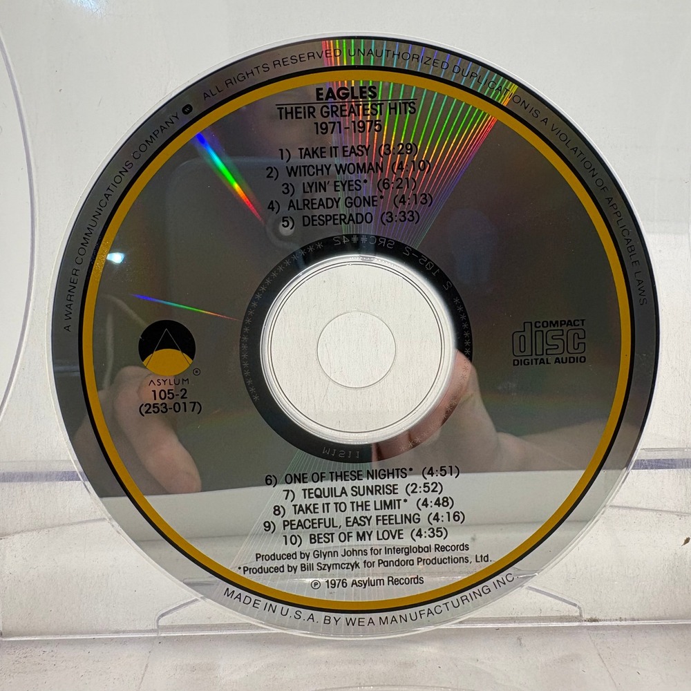 Eagles Their Greatest Hits 1971-1975 CD Asylum Records 105-2 Classic Rock Music